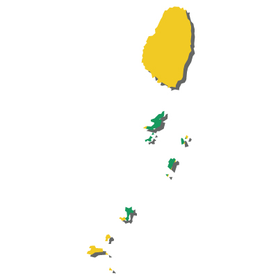 セントビンセント・グレナディーン諸島無料フリーイラスト｜無地・国旗付